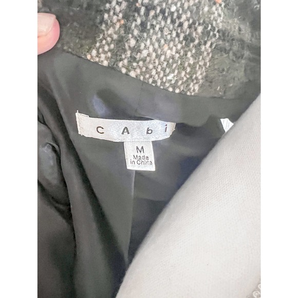 Cabi All Tied Up Plaid Wool Belted Mock Collar Vest  EUC Sz Medium - Picture 6 of 7